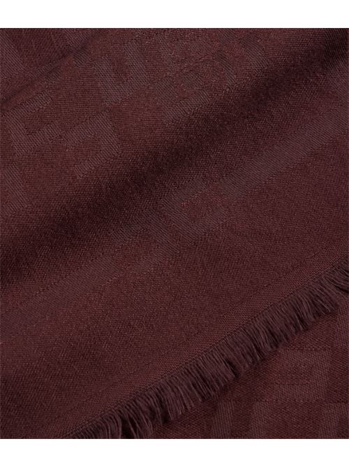 SCARF WITH LOGO PATTERN ELISABETTA FRANCHI | SC11F56E2EA4 Merlot